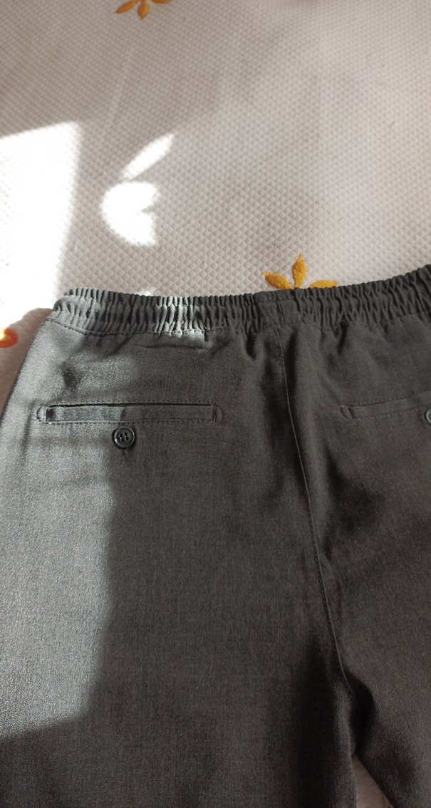 Gri Bol Kesim Kadın Spor Pantolon - Görsel 3