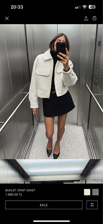 Zara ZARA BUKLET CEKET