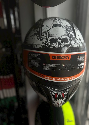 Kayışlı Gri Kuru Kafalı Motosiklet Kaskı - Görsel 2