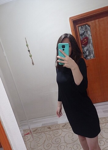 xs Beden Siyah dar elbise