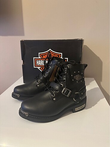 Harley-Davidson Becky Kadın Siyah Deri Bot