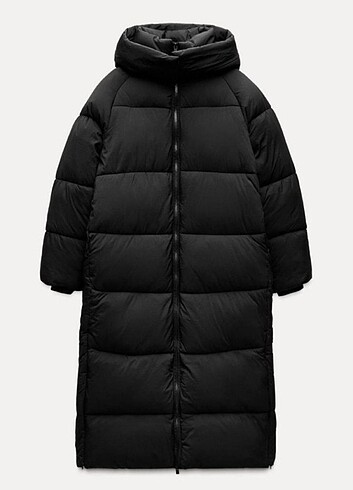 ZARA ANORAK,EKSTRA UZUN ŞİŞME MONT