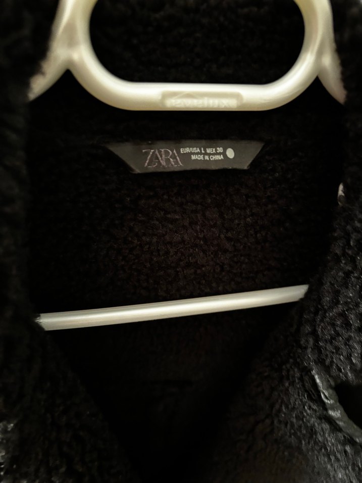 Siyah Kadın Deri Kürklü Midi Ceket - Görsel 4