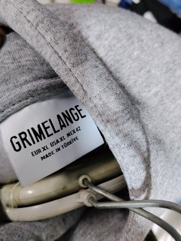 Gri Kapüşonlu  Sweatshirt - Görsel 4