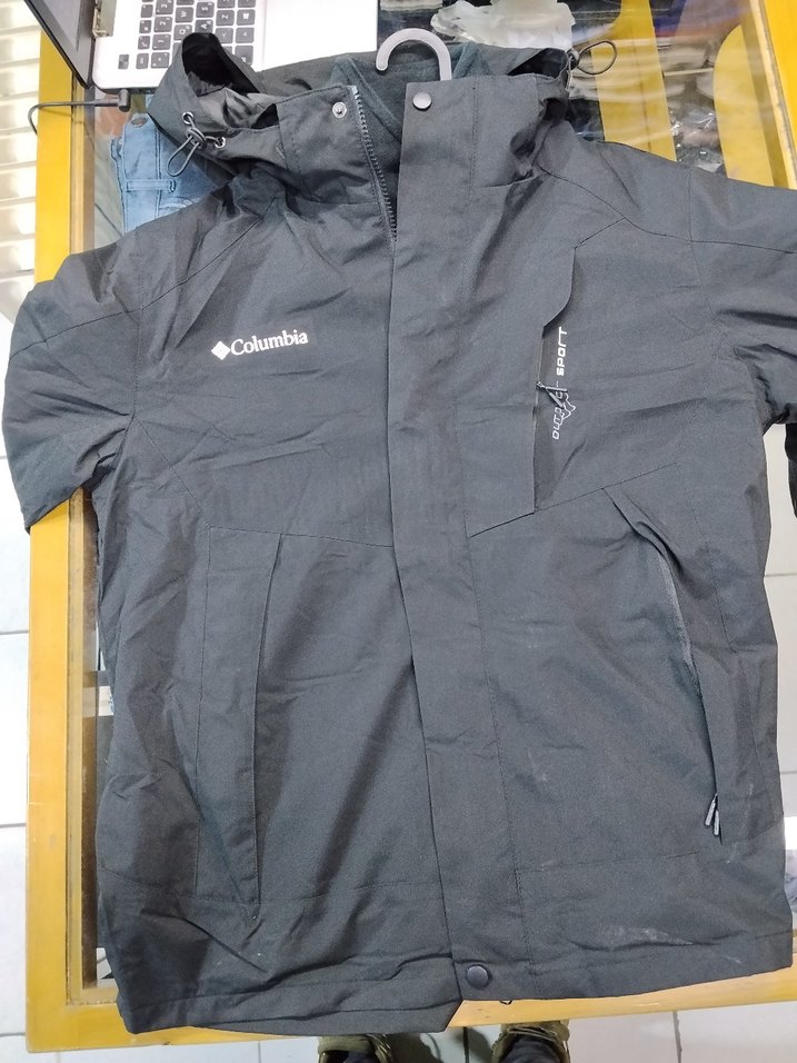 Columbia Siyah 3 en 1 Fermuarlı Erkek Polar Ceket - Görsel 2