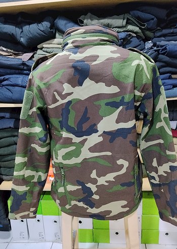 Kapüşonlu Kamuflaj Erkek Rüzgarlık - Görsel 3