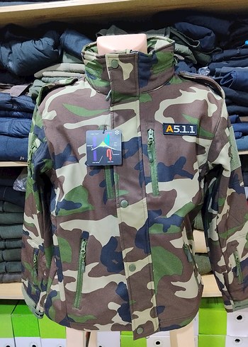 Kapüşonlu Kamuflaj Erkek Rüzgarlık - Görsel 2