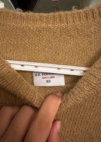 Uzun Kollu Kahverengi Örgü Kadın Kazak - Görsel 3