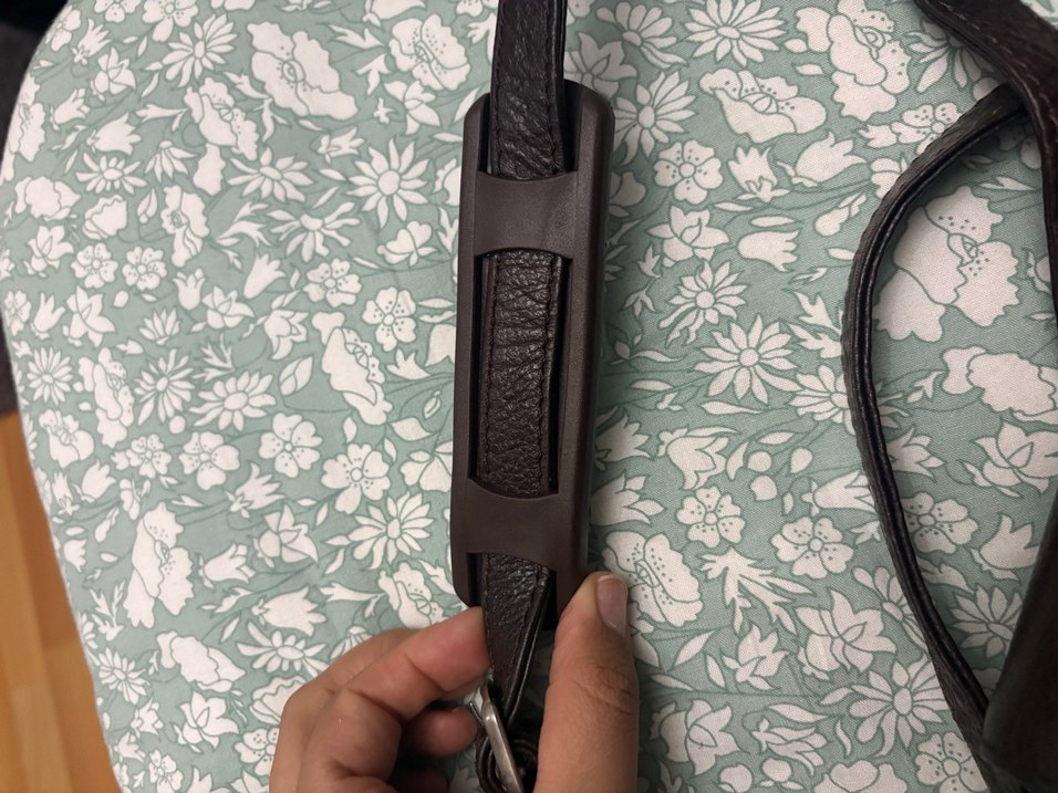 Kahverengi Deri Tokalı Kadın Çanta - Görsel 3