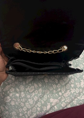 Kadın Siyah Pileli Modern Klasik Çanta - Görsel 4