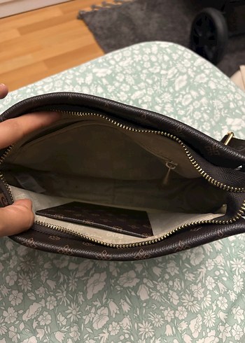 Kahverengi Deri Kadın Çanta - Görsel 3