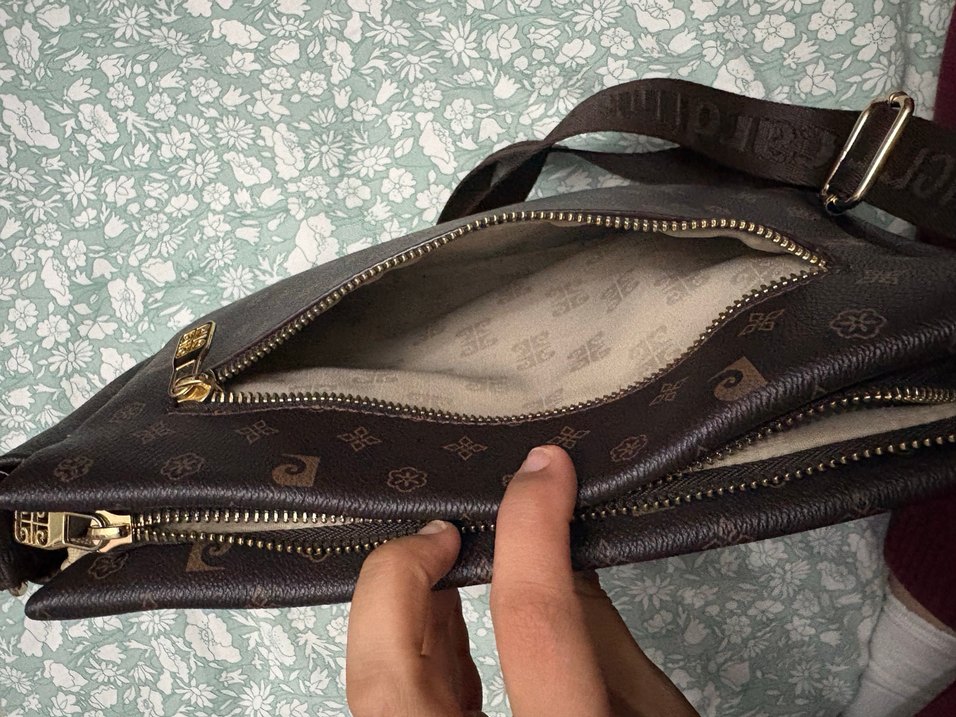 Kahverengi Deri Kadın Çanta - Görsel 5