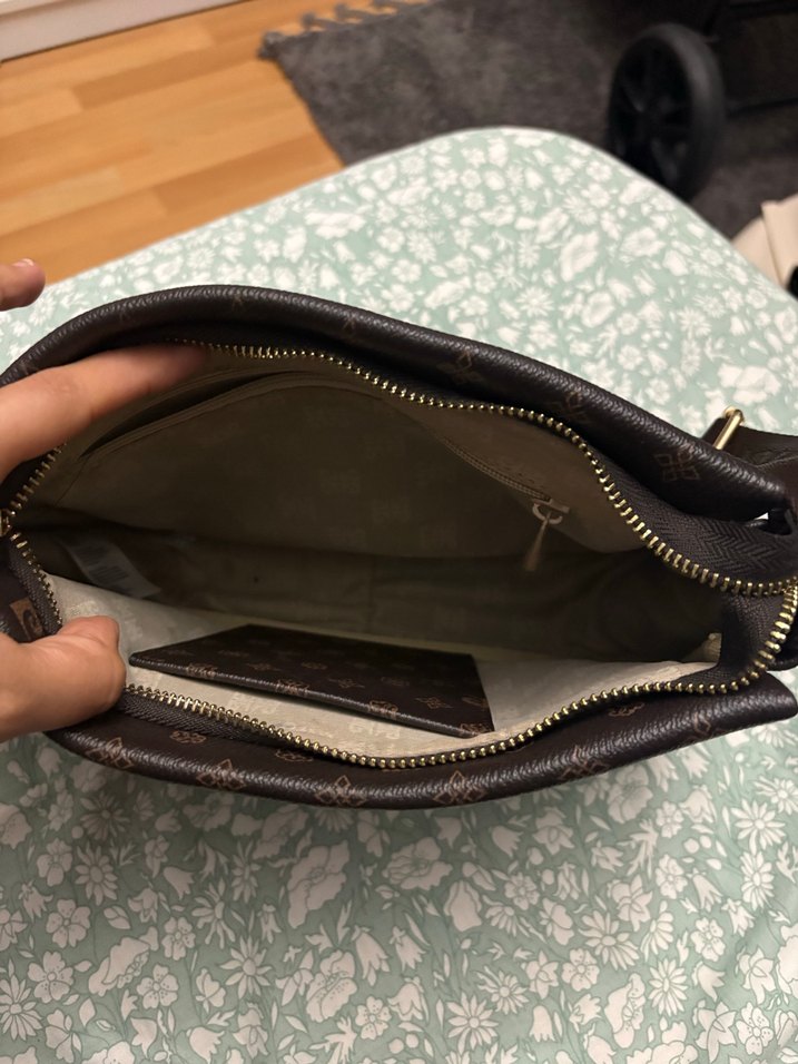 Kahverengi Deri Kadın Çanta - Görsel 3