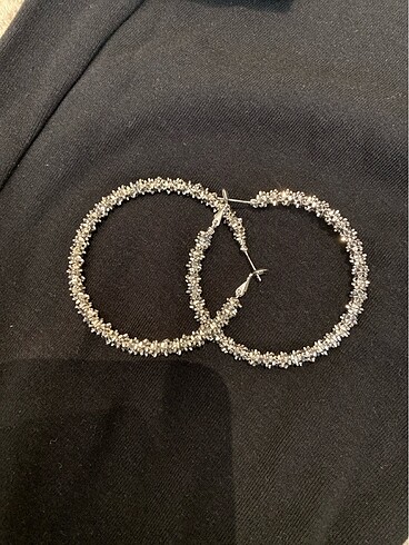 kadin silver cift halka kupe