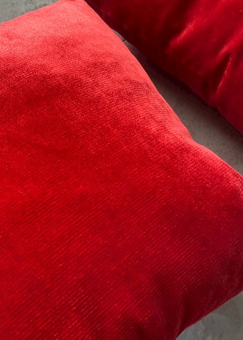 2li kırmızı kırlent - Görsel 2