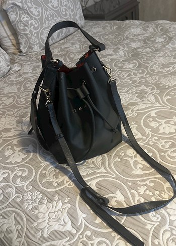 Siyah Deri Kemerli Kadın Çanta - Görsel 5
