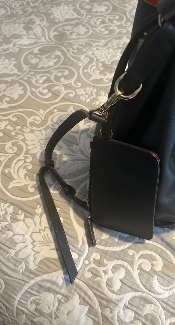 Siyah Deri Kemerli Kadın Çanta - Görsel 3