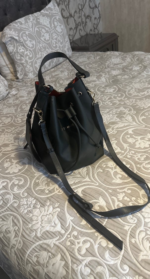 Siyah Deri Kemerli Kadın Çanta - Görsel 5