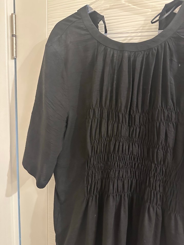 Siyah uuzn elbise - Görsel 2