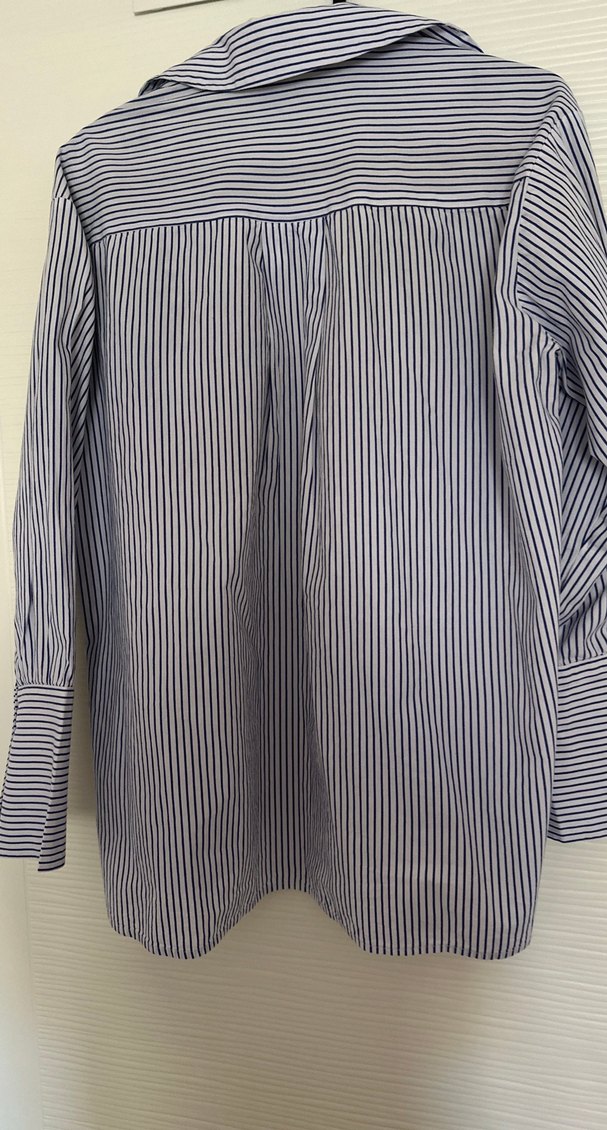 Nakışlı, Düğmeli, Uzun Kollu Kadın Gömlek - Görsel 4