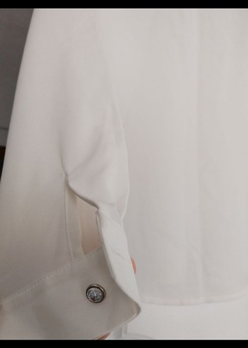 Boncuk İşlemeli Bohem Beyaz Gömlek - Görsel 3