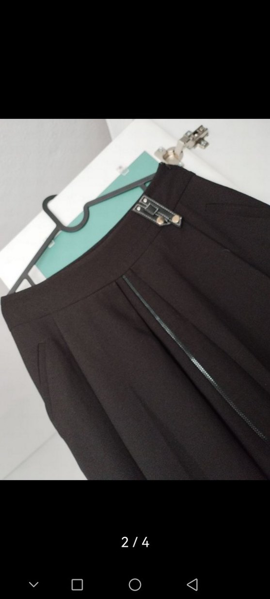 Siyah Uzun Kadın Etek - Görsel 2