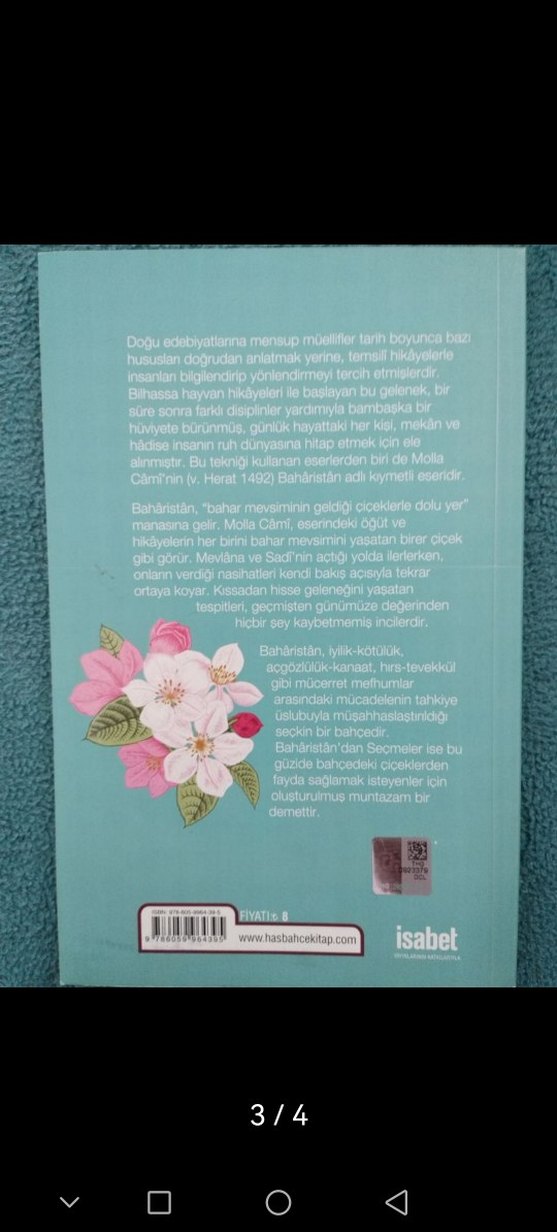 2 adet kitap 
Baharıstan'dan  ve Bosrandan Seçmeler - Molla Cami - Görsel 3