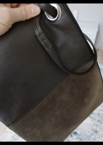 Süet Kadın El Çantası - Görsel 2