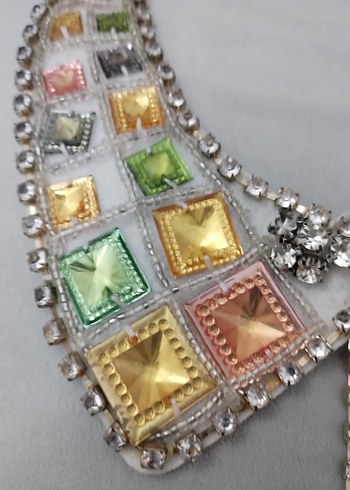 Renkli İşlemeli yakalık - Görsel 2