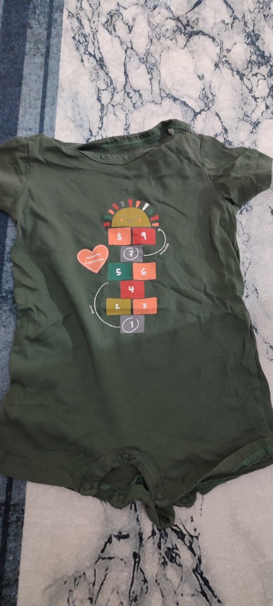 Erkek Bebek kısa Kollu şortlu tulum - Görsel 5