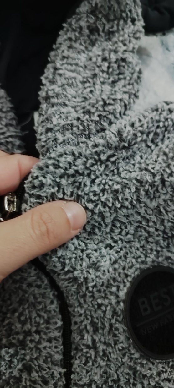 Gri peluş Bebek Tulumu Kapüşonlu - Görsel 3