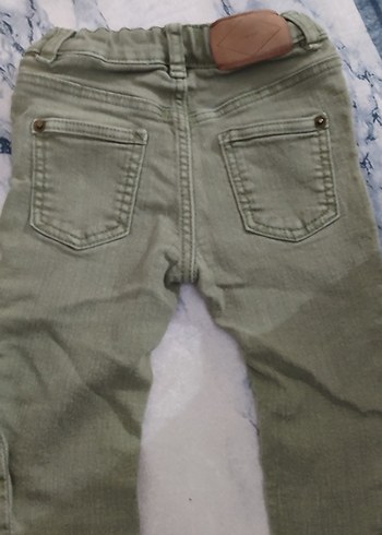 6-9 Ay Beden açık asker yeşili Erkek bebek Denim Pantolon