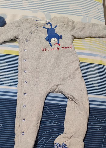 24-36 Ay Beden mothercare marka Uzun Kollu Erkek Bebek Tulumu 2 adet