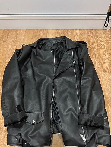 Diğer Oversize deri ceket