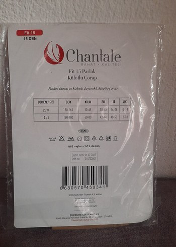Chantale Parlak Fit 15 Külotlu Çorap Bej - Görsel 2