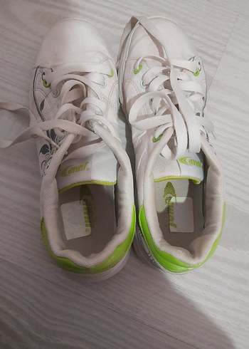 jump Kadın Beyaz Bağcıklı Spor Ayakkabı - Görsel 5