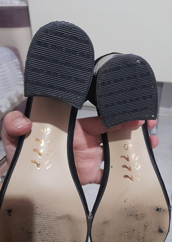 Siyah Süet Topuklu Kadın Ayakkabı - Görsel 8