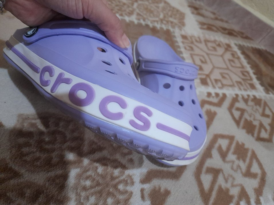 crocs lila kadın terlik - Görsel 4