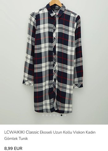 lcw Kadın Kareli Uzun Kollu Gömlek - Görsel 2