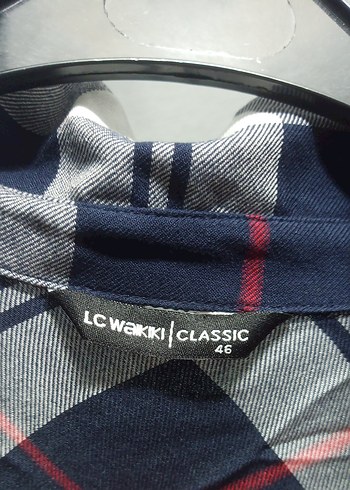 lcw Kadın Kareli Uzun Kollu Gömlek - Görsel 9