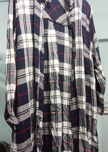 lcw Kadın Kareli Uzun Kollu Gömlek - Görsel 6