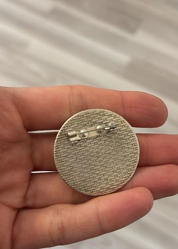 Bej Vintage Kadın Figürlü Broş - Görsel 2