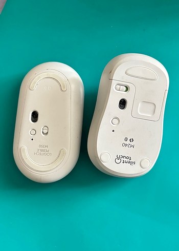 Beyaz Logitech Kablosuz Mouse - Görsel 2