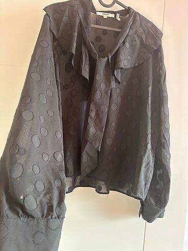 Fular yaka şifon bluz - Görsel 6