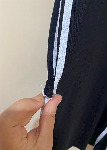 l Beden siyah Renk Siyah Uzun Spor Rahat Elbise