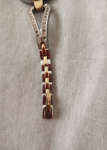 Altın ve Gümüş Renkli Kemerli Kadın Saat - Görsel 5