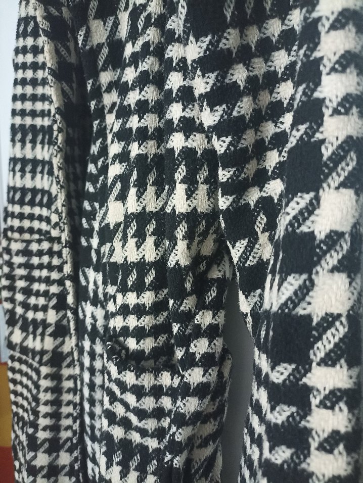 Kadın Uzun Kemerli Yün Kaban - Görsel 4