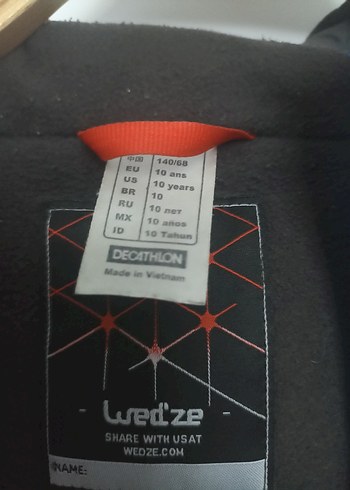 Decathlon Erkek Siyah Fermuarlı Ceket - Görsel 2