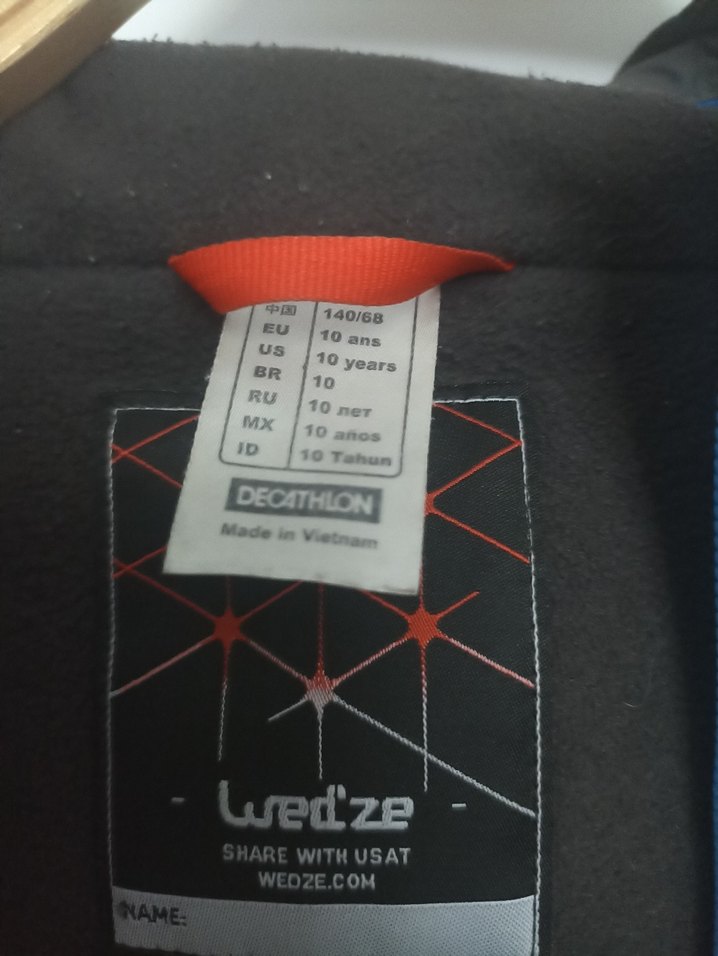 Decathlon Erkek Siyah Fermuarlı Ceket - Görsel 2