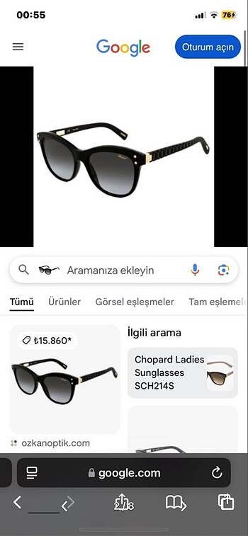 Versace chopard kadın gözlük